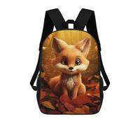 sinyumoney 17inch Mochila Escolar Para Niñas Cute Baby Fox Mochila Escolar Impresa En 3D Para Niños Mochila Informal Para El Día A Día Para Estudiantes De Secundaria
