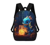 sinyumoney 17inch Mochila Escolar Para Niñas Cute Dinosaur Luminous Mochila Escolar Impresa En 3D Para Niños Mochila Informal Para El Día A Día Para Estudiantes De Secundaria