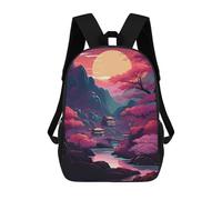 sinyumoney 17inch Mochila Escolar Para Niñas Fantasy Landscape 59 Mochila Escolar Impresa En 3D Para Niños Mochila Informal Para El Día A Día Para Estudiantes De Secundaria