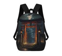 sinyumoney 17inch Mochila Escolar Para Niñas Japan Torii Gate Mochila Escolar Impresa En 3D Para Niños Mochila Informal Para El Día A Día Para Estudiantes De Secundaria