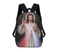 sinyumoney 17inch Mochila Escolar Para Niñas Jesus Christ Poster Mochila Escolar Impresa En 3D Para Niños Mochila Informal Para El Día A Día Para Estudiantes De Secundaria