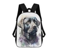 sinyumoney 17inch Mochila Escolar Para Niñas Labrador Retriever Dog Art Mochila Escolar Impresa En 3D Para Niños Mochila Informal Para El Día A Día Para Estudiantes De Secundaria