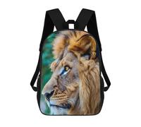 sinyumoney 17inch Mochila Escolar Para Niñas Lion Face Mochila Escolar Impresa En 3D Para Niños Mochila Informal Para El Día A Día Para Estudiantes De Secundaria