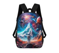 sinyumoney 17inch Mochila Escolar Para Niñas Planetary Mountain Mochila Escolar Impresa En 3D Para Niños Mochila Informal Para El Día A Día Para Estudiantes De Secundaria