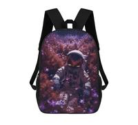 sinyumoney 17inch Mochila Escolar Para Niñas Purple Cosmos Astronaut Mochila Escolar Impresa En 3D Para Niños Mochila Informal Para El Día A Día Para Estudiantes De Secundaria
