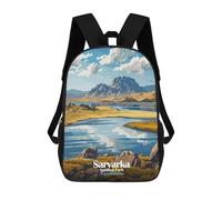 sinyumoney 17inch Mochila Escolar Para Niñas Saryarka National Park, Kazakhstan Mochila Escolar Impresa En 3D Para Niños Mochila Informal Para El Día A Día Para Estudiantes De Secundaria