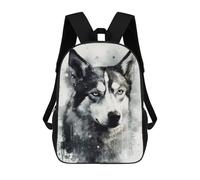 sinyumoney 17inch Mochila Escolar Para Niñas Siberian Husky Dog Charm Mochila Escolar Impresa En 3D Para Niños Mochila Informal Para El Día A Día Para Estudiantes De Secundaria