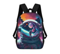 sinyumoney 17inch Mochila Escolar Para Niñas Space Exploration Mochila Escolar Impresa En 3D Para Niños Mochila Informal Para El Día A Día Para Estudiantes De Secundaria