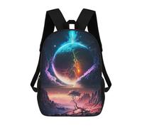 sinyumoney 17inch Mochila Escolar Para Niñas Stellar Sunset Galaxy Mochila Escolar Impresa En 3D Para Niños Mochila Informal Para El Día A Día Para Estudiantes De Secundaria