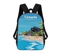 sinyumoney 17inch Mochila Escolar Para Niñas Travel to Seychelles Mochila Escolar Impresa En 3D Para Niños Mochila Informal Para El Día A Día Para Estudiantes De Secundaria