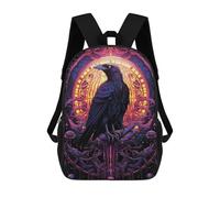 sinyumoney 17inch Mochila Escolar Para Niñas Watchful Keeper Mochila Escolar Impresa En 3D Para Niños Mochila Informal Para El Día A Día Para Estudiantes De Secundaria