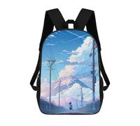 sinyumoney 17inch Mountain Road Mochila Escolar Infantil Con Estampado 3D, Mochila Escolar Informal Para Niños De Primaria Y Secundaria