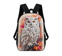 sinyumoney 17inch Owl in Watercolor Mochila Escolar Infantil Con Estampado 3D, Mochila Escolar Informal Para Niños De Primaria Y Secundaria