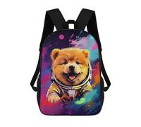 sinyumoney 17inch Space Pup Adventure -16 Mochila Escolar Infantil Con Estampado 3D, Mochila Escolar Informal Para Niños De Primaria Y Secundaria