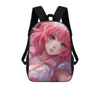 sinyumoney 17inch Young Anime Girl Mochila Escolar Infantil Con Estampado 3D, Mochila Escolar Informal Para Niños De Primaria Y Secundaria