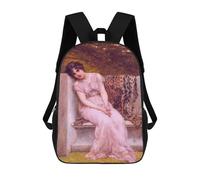 sinyumoney 17inchMochila A Lady with Leopard Skin Mochila Escolar Impresa En 3D Para Niños Y Niñas, Mochila Para Portátil Para Niños/estudiantes/adultos