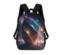 sinyumoney 17inchMochila A Rock On The Moon Mochila Escolar Impresa En 3D Para Niños Y Niñas, Mochila Para Portátil Para Niños/estudiantes/adultos
