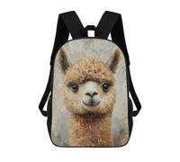 sinyumoney 17inchMochila Alpaca Painting Art Print-2 Mochila Escolar Impresa En 3D Para Niños Y Niñas, Mochila Para Portátil Para Niños/estudiantes/adultos