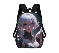 sinyumoney 17inchMochila Anime Angel with Red Eyes Mochila Escolar Impresa En 3D Para Niños Y Niñas, Mochila Para Portátil Para Niños/estudiantes/adultos
