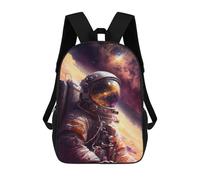 sinyumoney 17inchMochila Astronaut Reflection Mochila Escolar Impresa En 3D Para Niños Y Niñas, Mochila Para Portátil Para Niños/estudiantes/adultos