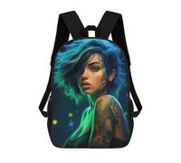 sinyumoney 17inchMochila Beautiful Girl Mochila Escolar Impresa En 3D Para Niños Y Niñas, Mochila Para Portátil Para Niños/estudiantes/adultos