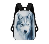 sinyumoney 17inchMochila Blue Husky Portrait Mochila Escolar Impresa En 3D Para Niños Y Niñas, Mochila Para Portátil Para Niños/estudiantes/adultos