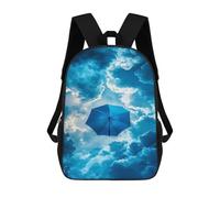 sinyumoney 17inchMochila Blue Umbrella Sky Mochila Escolar Impresa En 3D Para Niños Y Niñas, Mochila Para Portátil Para Niños/estudiantes/adultos