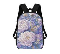 sinyumoney 17inchMochila Butterfly Garden Art Print Mochila Escolar Impresa En 3D Para Niños Y Niñas, Mochila Para Portátil Para Niños/estudiantes/adultos