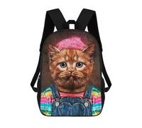 sinyumoney 17inchMochila Cat Fashion Mochila Escolar Impresa En 3D Para Niños Y Niñas, Mochila Para Portátil Para Niños/estudiantes/adultos