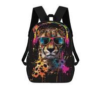 sinyumoney 17inchMochila Cheetah Colorful Mochila Escolar Impresa En 3D Para Niños Y Niñas, Mochila Para Portátil Para Niños/estudiantes/adultos