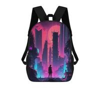 sinyumoney 17inchMochila Cityscape-2 Mochila Escolar Impresa En 3D Para Niños Y Niñas, Mochila Para Portátil Para Niños/estudiantes/adultos