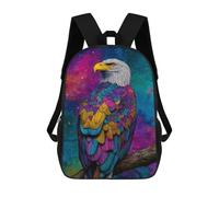 sinyumoney 17inchMochila Colorful Eagle Art Print Mochila Escolar Impresa En 3D Para Niños Y Niñas, Mochila Para Portátil Para Niños/estudiantes/adultos