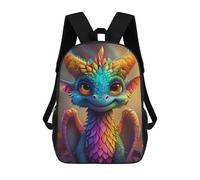 sinyumoney 17inchMochila Colorful Fantasy Dragon Artwork-3 Mochila Escolar Impresa En 3D Para Niños Y Niñas, Mochila Para Portátil Para Niños/estudiantes/adultos