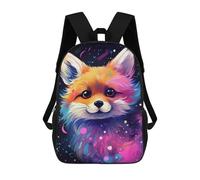 sinyumoney 17inchMochila Colorful Fox Art Print Mochila Escolar Impresa En 3D Para Niños Y Niñas, Mochila Para Portátil Para Niños/estudiantes/adultos