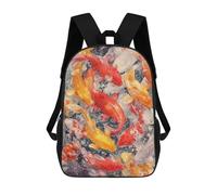 sinyumoney 17inchMochila Colorful Koi Fish Painting-8 Mochila Escolar Impresa En 3D Para Niños Y Niñas, Mochila Para Portátil Para Niños/estudiantes/adultos