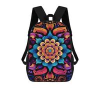 sinyumoney 17inchMochila Colorful Mandala Art Print Mochila Escolar Impresa En 3D Para Niños Y Niñas, Mochila Para Portátil Para Niños/estudiantes/adultos
