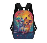 sinyumoney 17inchMochila Colorful Mouse Art Print-6 Mochila Escolar Impresa En 3D Para Niños Y Niñas, Mochila Para Portátil Para Niños/estudiantes/adultos