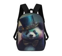 sinyumoney 17inchMochila Colorful Panda Top Hat Art Print Mochila Escolar Impresa En 3D Para Niños Y Niñas, Mochila Para Portátil Para Niños/estudiantes/adultos