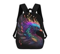sinyumoney 17inchMochila Colorful Phoenix Art Print-5 Mochila Escolar Impresa En 3D Para Niños Y Niñas, Mochila Para Portátil Para Niños/estudiantes/adultos