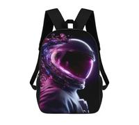 sinyumoney 17inchMochila Cosmic Astronaut Helmet-5 Mochila Escolar Impresa En 3D Para Niños Y Niñas, Mochila Para Portátil Para Niños/estudiantes/adultos