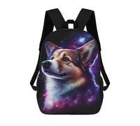 sinyumoney 17inchMochila Cosmic Corgi Art Print-1 Mochila Escolar Impresa En 3D Para Niños Y Niñas, Mochila Para Portátil Para Niños/estudiantes/adultos