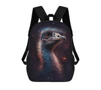 sinyumoney 17inchMochila Cosmic Emu Portrait-18 Mochila Escolar Impresa En 3D Para Niños Y Niñas, Mochila Para Portátil Para Niños/estudiantes/adultos