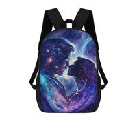 sinyumoney 17inchMochila Cosmic Love Romance Mochila Escolar Impresa En 3D Para Niños Y Niñas, Mochila Para Portátil Para Niños/estudiantes/adultos