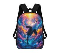 sinyumoney 17inchMochila Cosmic Orca Whale Mochila Escolar Impresa En 3D Para Niños Y Niñas, Mochila Para Portátil Para Niños/estudiantes/adultos