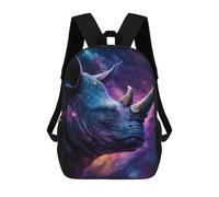 sinyumoney 17inchMochila Cosmic Rhino Portrait-3 Mochila Escolar Impresa En 3D Para Niños Y Niñas, Mochila Para Portátil Para Niños/estudiantes/adultos