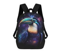 sinyumoney 17inchMochila Cosmic Toucan Art Print-1 Mochila Escolar Impresa En 3D Para Niños Y Niñas, Mochila Para Portátil Para Niños/estudiantes/adultos