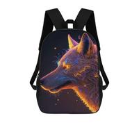 sinyumoney 17inchMochila Cosmic Wolf Mochila Escolar Impresa En 3D Para Niños Y Niñas, Mochila Para Portátil Para Niños/estudiantes/adultos
