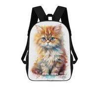 sinyumoney 17inchMochila Cute Baby Persian Cat Mochila Escolar Impresa En 3D Para Niños Y Niñas, Mochila Para Portátil Para Niños/estudiantes/adultos