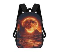 sinyumoney 17inchMochila Desert Moonlit Landscape Mochila Escolar Impresa En 3D Para Niños Y Niñas, Mochila Para Portátil Para Niños/estudiantes/adultos