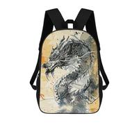 sinyumoney 17inchMochila Dragon Painting Mochila Escolar Impresa En 3D Para Niños Y Niñas, Mochila Para Portátil Para Niños/estudiantes/adultos